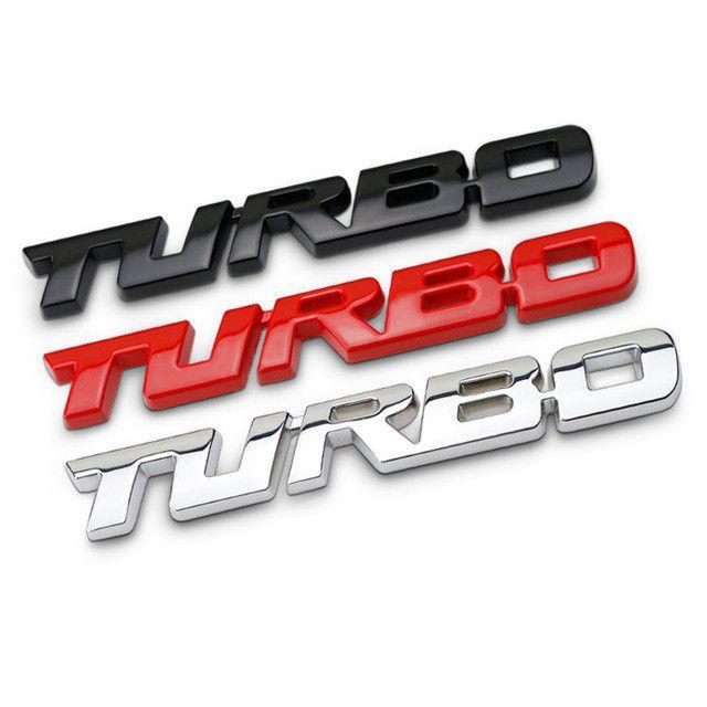 Turbo Logo - 3D Metal Chrome TURBO Logo Car Emblem Decal