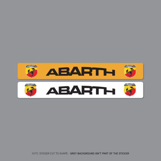 Dealer Logo - Sku2062 - FIAT Abarth Number Plate Dealer Logo Cover Stickers ...