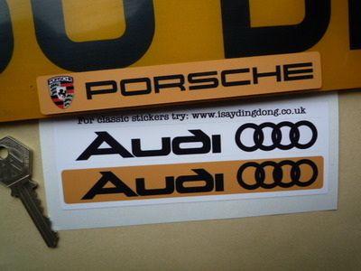 Dealer Logo - Audi Number Plate Dealer Logo Cover Stickers. 5.5