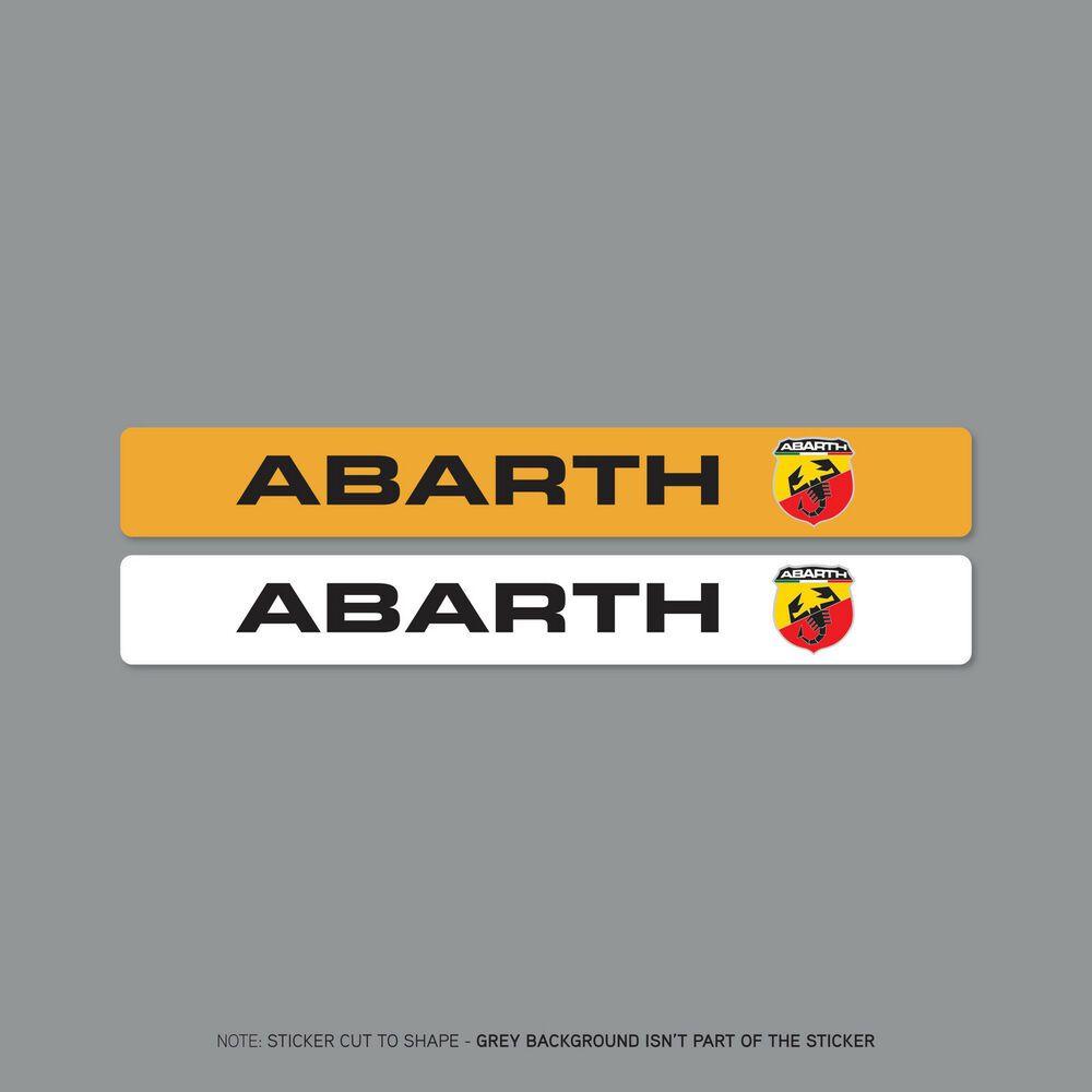 Dealer Logo - SKU2084 - Fiat Abarth Number Plate Dealer Logo Cover Stickers ...