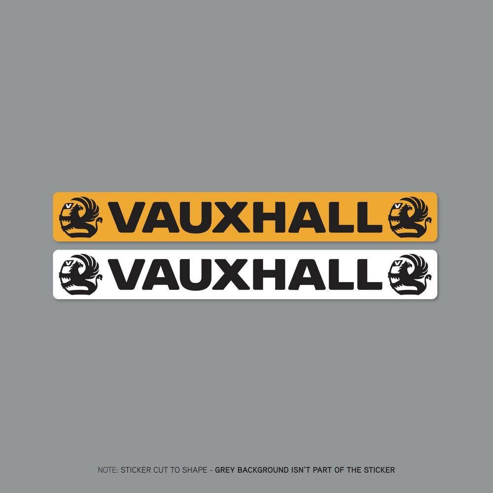 Dealer Logo - SKU2051 - Vauxhall Number Plate Dealer Logo Cover Stickers - 140mm x ...