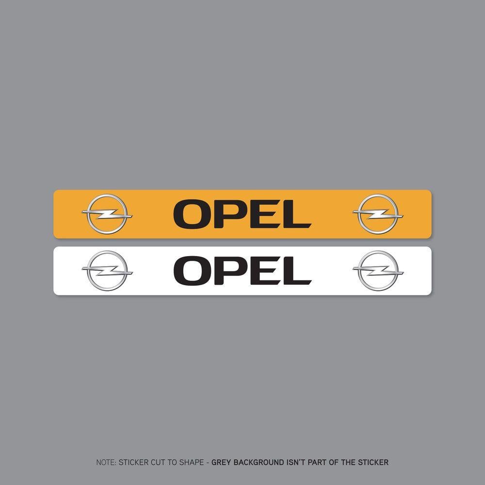 Dealer Logo - SKU2106 - Opel Number Plate Dealer Logo Cover Stickers - 140mm x ...