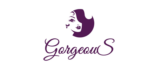 Gorgeous Logo - girl logo gorgeous cosmetics 50. lolo. Logo design, Logos, Logo
