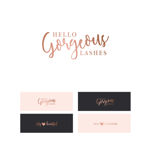 Gorgeous Logo - Hello gorgeous lashes. Logo design contest
