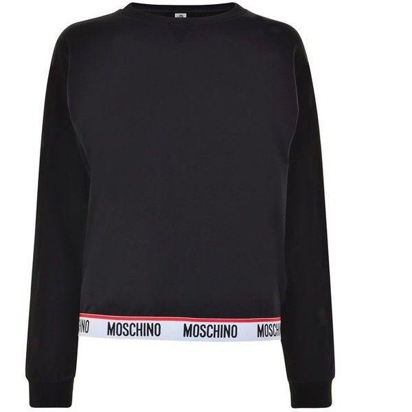 Nasic Logo - Moschino Nasic Logo Tape Sweatshirt ($175) ❤ liked on Polyvore ...
