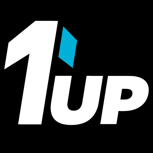 1UP Logo - Aluminum Main Hubs (Pair)