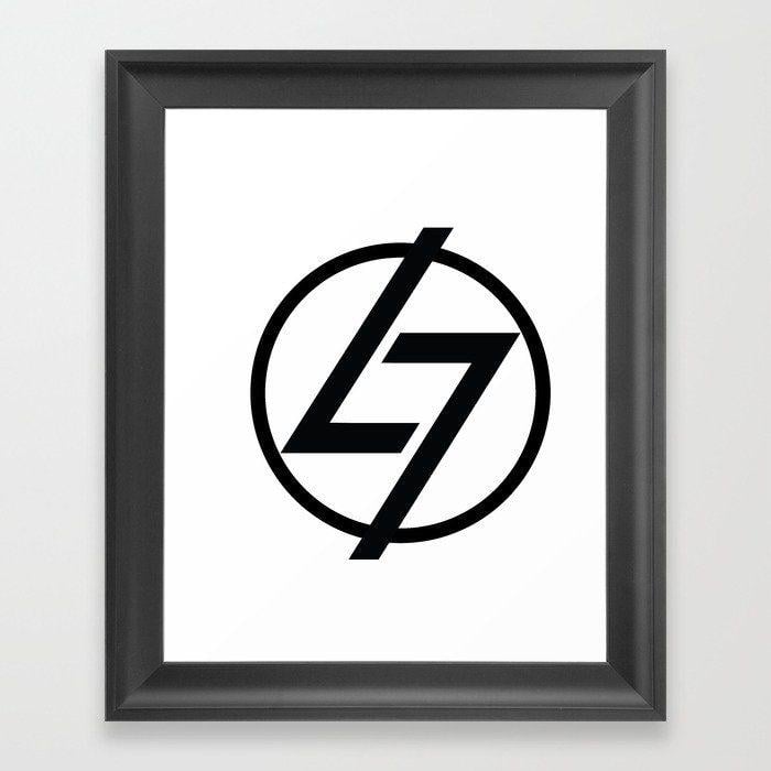 L7 Logo - L7 Logo Framed Art Print by thel7 | Society6