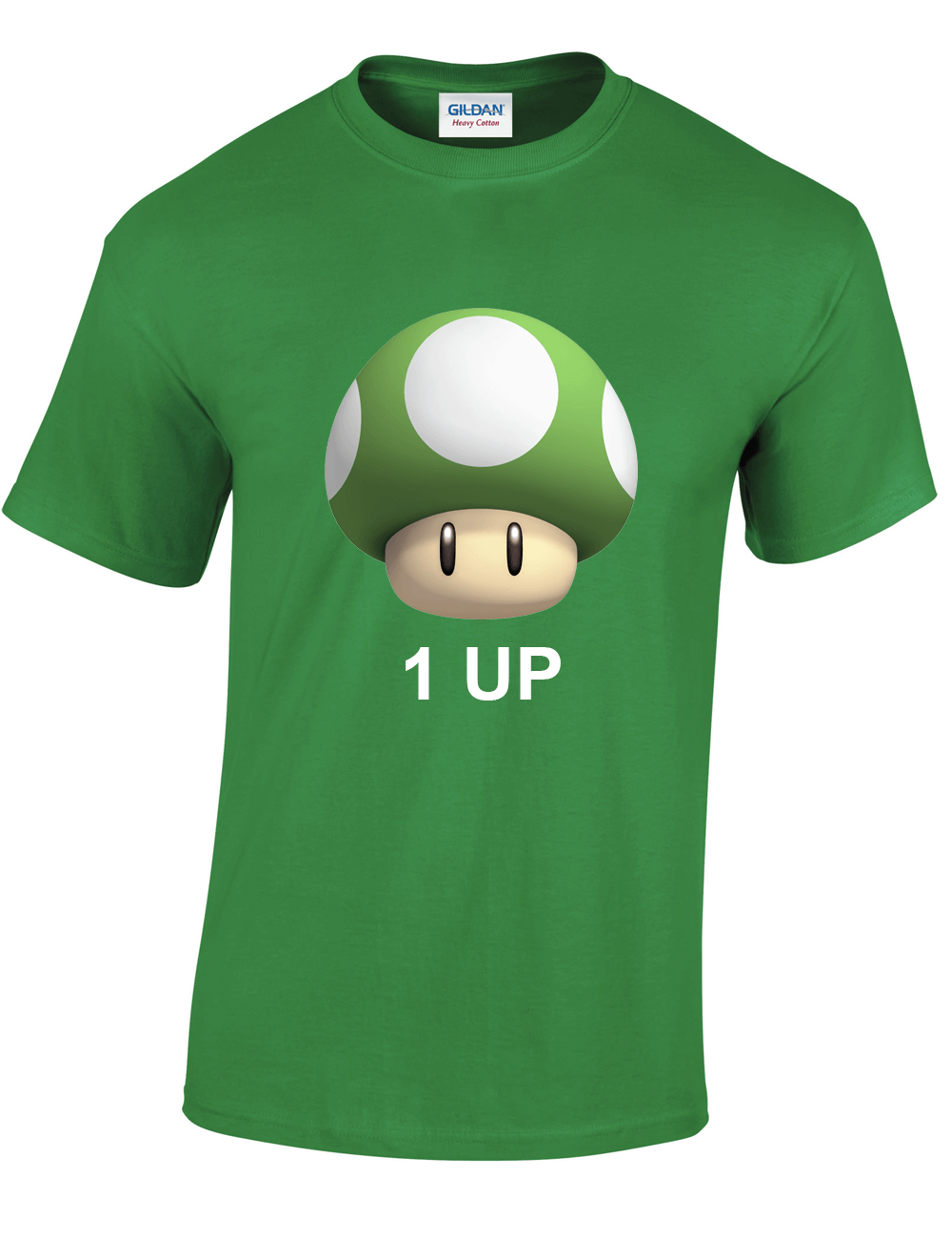 1UP Logo - Mens Green Super Mario 