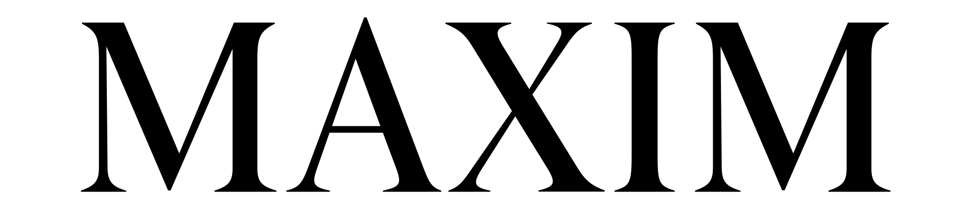 Maxim Logo - Maxim Magazine Logo.svg