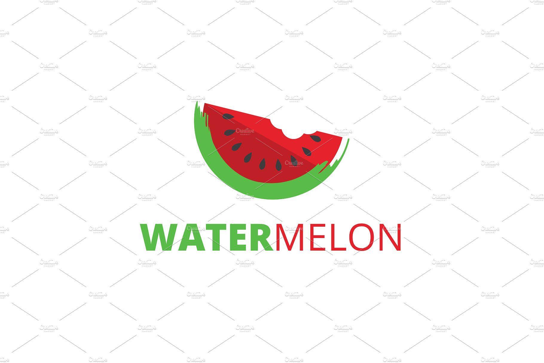 Watermelon Logo - Watermelon Logo Logo Templates Creative Market