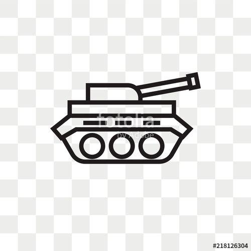 Tank Logo - Tank vector icon isolated on transparent background, Tank logo ...