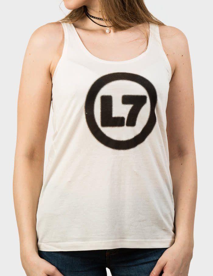 L7 Logo - L7 Classic Logo Girlie Tank Top NATURE. Lo Fi Merchandise Stoner