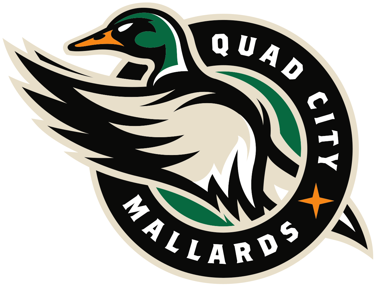 Mallard Logo - Quad City Mallards