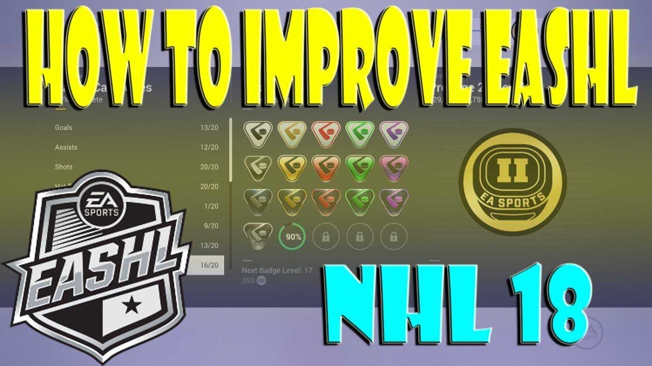 EASHL Logo - How to IMPROVE EASHL for NHL 18 - YouTube