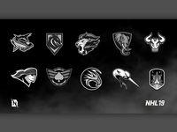 EASHL Logo - EA NHL 19 - 30 Create-A-Team Logos by Dylan Nowak | Dribbble | Dribbble