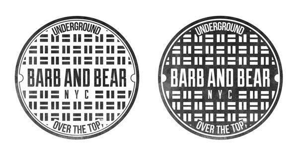 Manhole Logo - Best Logo Barb Bear Branding Texture images on Designspiration
