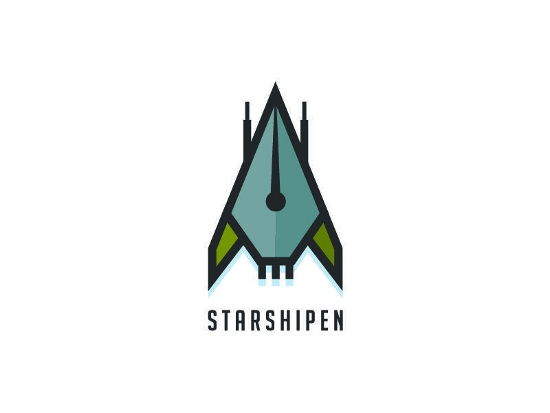 Starship Logo - Starship + Pen Logo