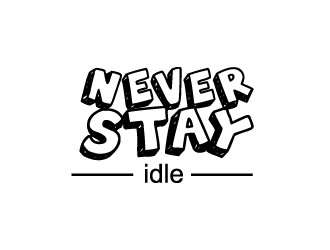 Idle Logo - NEVER STAY idle logo design - 48HoursLogo.com