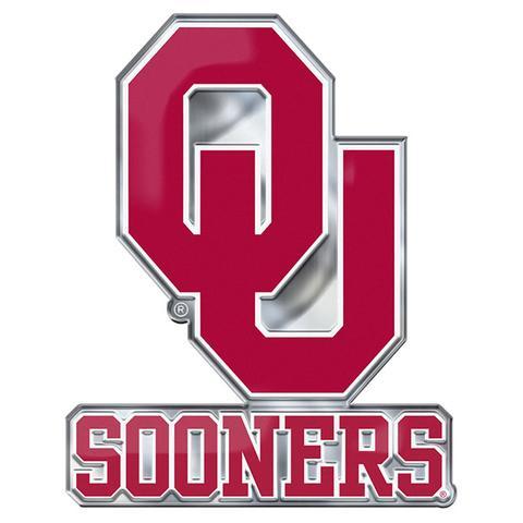 Oklahoma Logo - Oklahoma Sooners Auto Emblem Color Alternate Logo. Sports Fan Merch