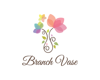 Vase Logo - Branch flowers vase Designed by dalia | BrandCrowd