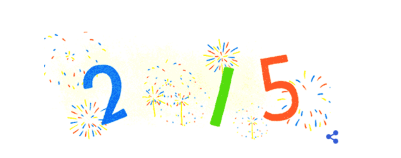 2015 Logo - New Year 2015 Google Logo Says Hello To The New Year With A Bang ...