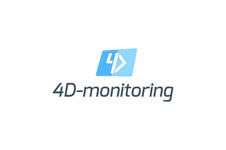 4D Logo - 4D Monitoring Logo & Brand Design. Nela Dunato Art & Design