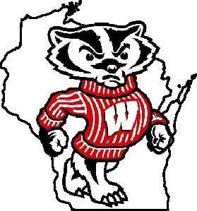 Wisconson Logo - Wisconsin Badgers Bucky outline logo. University of Wisco
