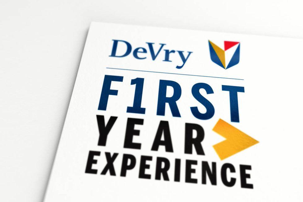 DeVry Logo - A Great !dea University First Year Experience Logo