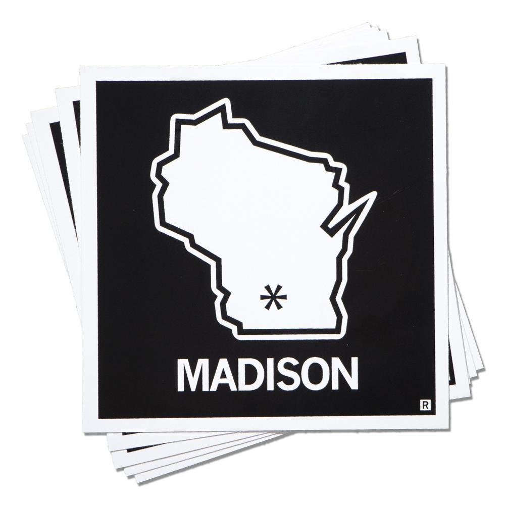 Wisconson Logo - Madison, Wisconsin Outline Sticker – RAYGUN