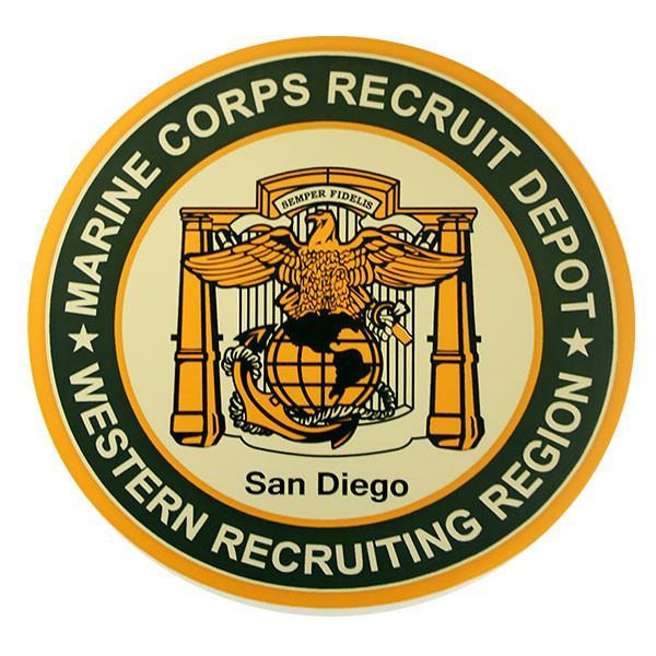 MCRD Logo - Marine Corps Recruiting Depot Sticker Decal: MCRD