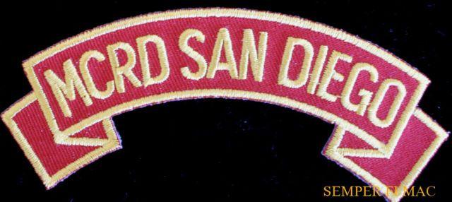 MCRD Logo - US Marines MCRD San Diego Ca Tab Hat Patch Boot Camp Graduation Di