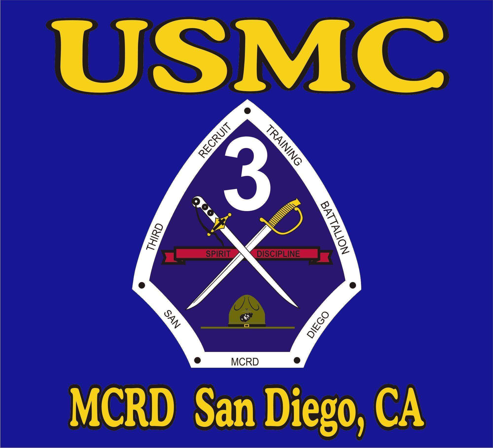 MCRD Logo - 3rd Recruit Training Battalion, MCRD San Diego.That's where I