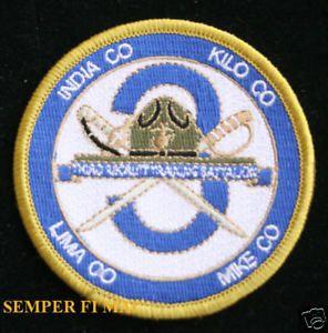 MCRD Logo - US MARINES 3RD RTBN INDIA KILO LIMA MIKE CO MCRD SAN DIEGO HAT PATCH