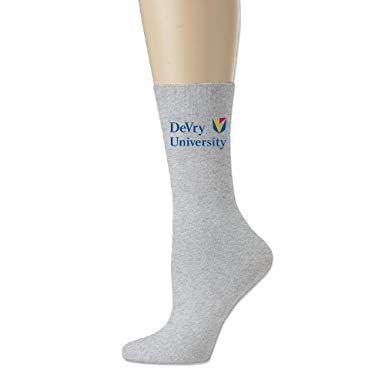 DeVry Logo - Devry University Logo Awesome Cotton Socks Blend Crew