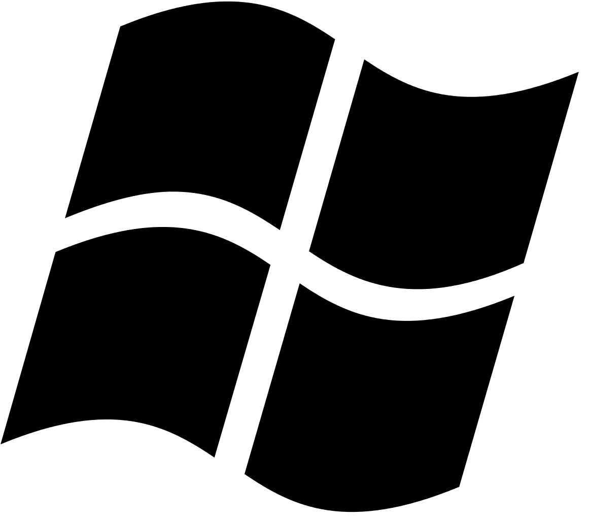 Balck White Windows Logo - File:Windows logo - 2002–2012 (Black).svg - Wikimedia Commons