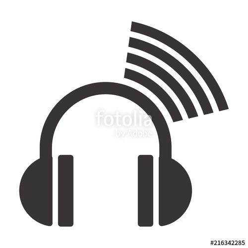 Earphone Logo - Earphone logo. Headphone logo. Headset Symbol. Vector eps 08. Stock