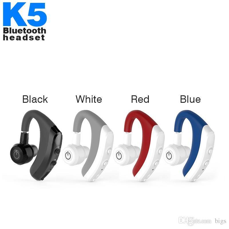 Earphone Logo - Bluetooth earphone K5 sports Bluetooth headset Long standby wireless  headset Custom made LOGO For IOS Android