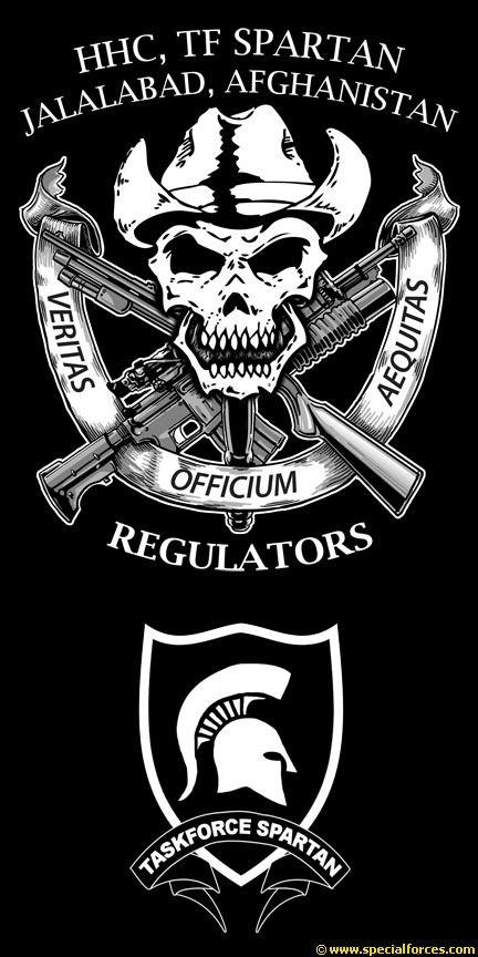 Regulators Logo - HHC TF Spartan - Regulators on Mens Short Sleeve T-Shirt