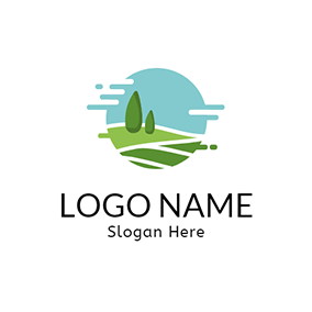 Grassland Logo - Free Tree Logo Designs. DesignEvo Logo Maker