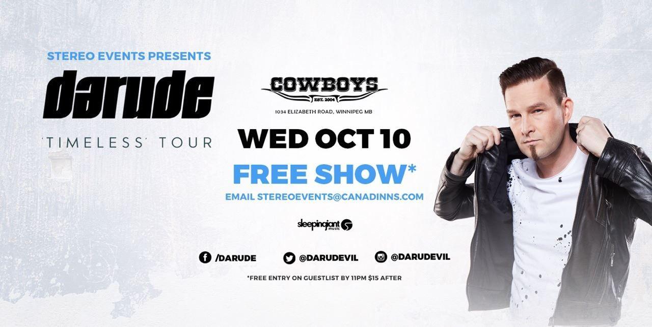 Darude Logo - Darude - Get Your Free Ticket NOW! @ Cowboys Roadhouse, Winnipeg [10 ...