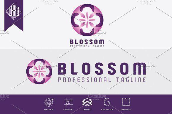 Blossom Logo - Blossom Logo ~ Logo Templates ~ Creative Market