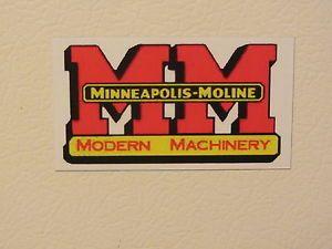 Moline Logo - MINNEAPOLIS MOLINE LOGO Fridge Tool Box Magnet