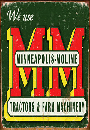Moline Logo - Minneapolis Moline Logo. Wall Decor. Gamblers General Store