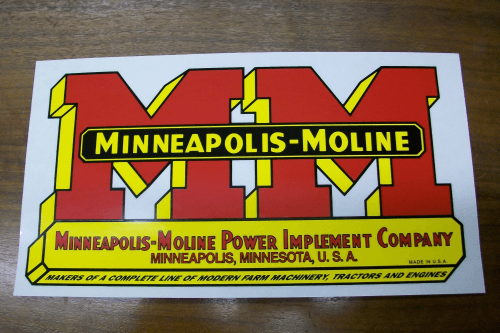 Moline Logo - Minneapolis Moline Logo Decal Store