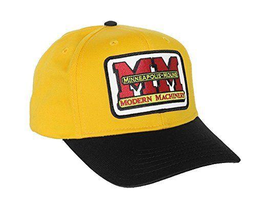 Moline Logo - J&D Productions Minnapolis Moline Logo Hat With Gold Black Brim One