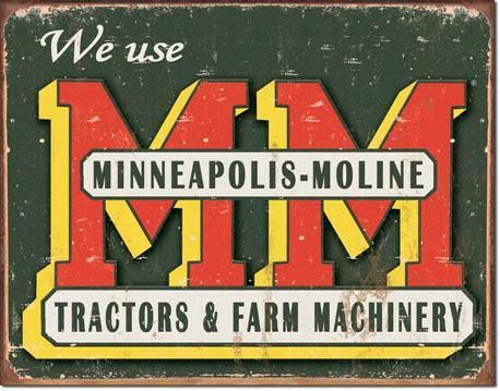 Moline Logo - Minn. Moline Logo Tin Sign – KC Country Home Accents