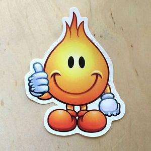 Flameboy Logo - World Industries skateboard vinyl sticker flame boy bumper decal ...