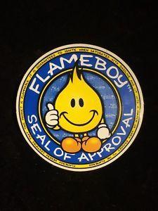 Flameboy Logo - world industries vintage Flameboy Stickers seal of approval