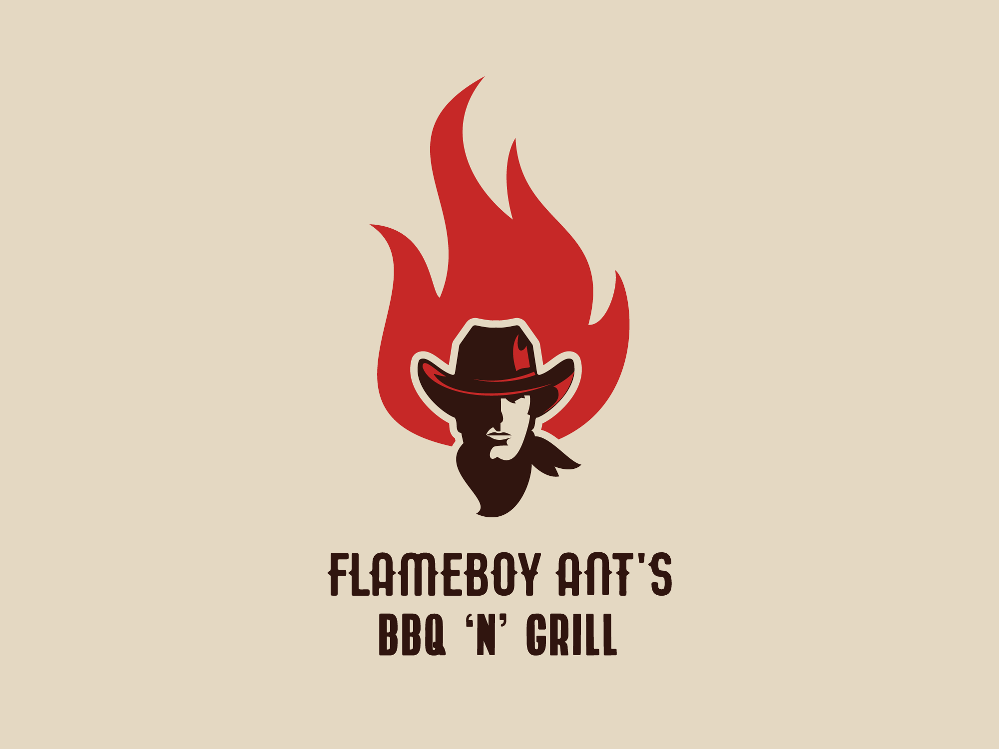 Flameboy Logo - FlameBoy Ant's BBQ 'n' Grill by Pratik Arya | Dribbble | Dribbble