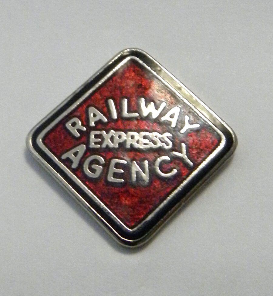 Half.ebay.com Logo - AMERICAN RAILWAY EXPRESS AGENCY RAILROAD LOGO PIN BADGE HALF INCH | eBay